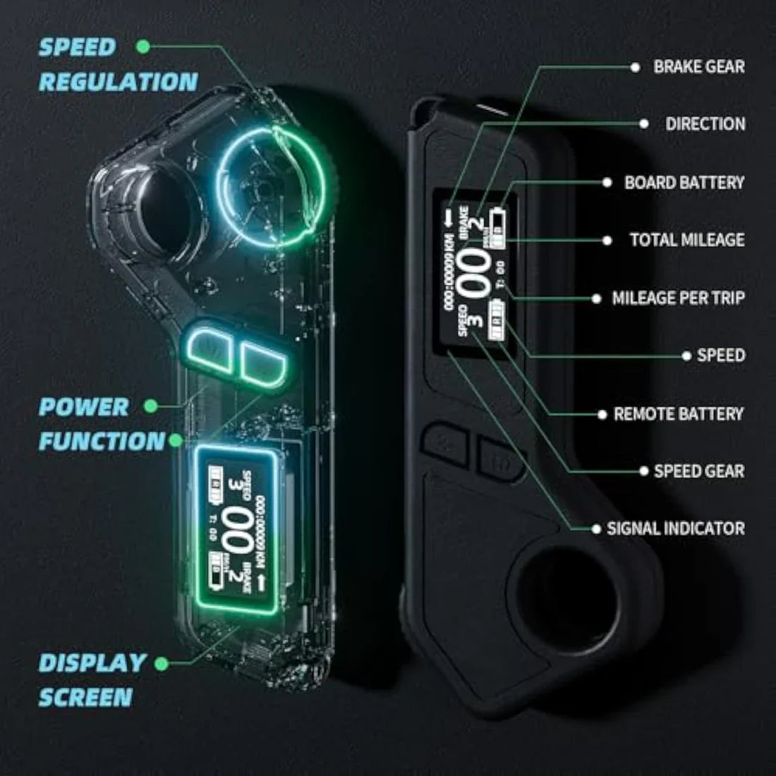 M8 Electric Skateboard - 22MPH Top Speed, 15mi Range, 800W Hub Motor | Remote Controlled for Adults & Teens