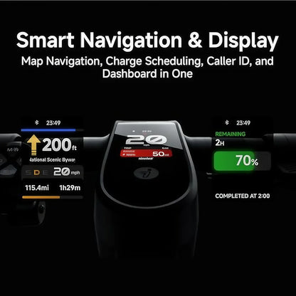 G3 Electric Scooter - 50mi Range, 28mph, 2000W Dual Suspension | Smart TFT Display, Apple Find My, Fast Charge, Self-Sealing Tires