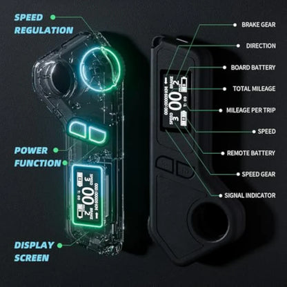 M8 Electric Skateboard - 22MPH Top Speed, 15mi Range, 800W Hub Motor | Remote Controlled for Adults & Teens